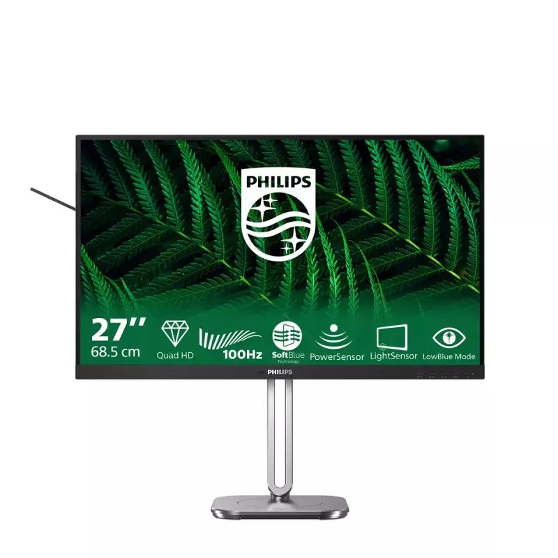 Monitor komputerowy Philips 5000 series 27B2G5500/00 68,6 cm (27 cali) 2560 x 1440 pikseli Quad HD LCD Antracyt