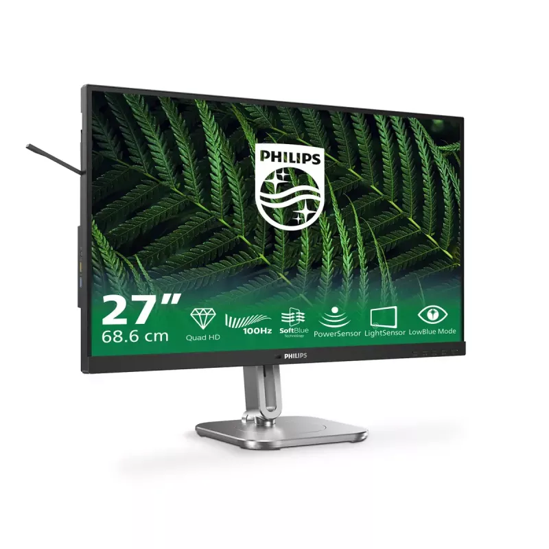 Monitor komputerowy Philips 5000 series 27B2G5500/00 68,6 cm (27 cali) 2560 x 1440 pikseli Quad HD LCD Antracyt