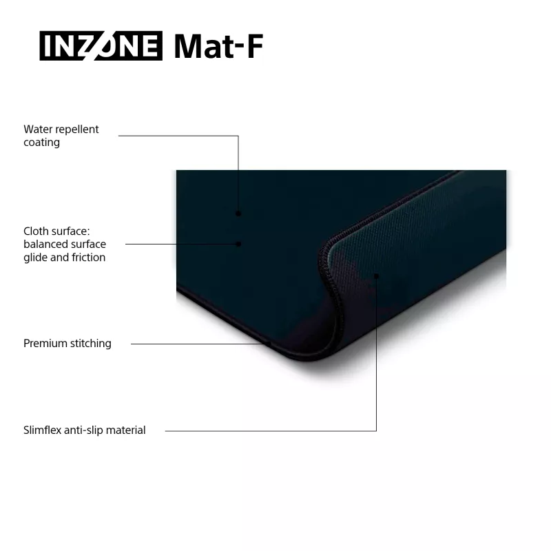 Sony NZONE Mat-F Gaming mysz pad Czarny