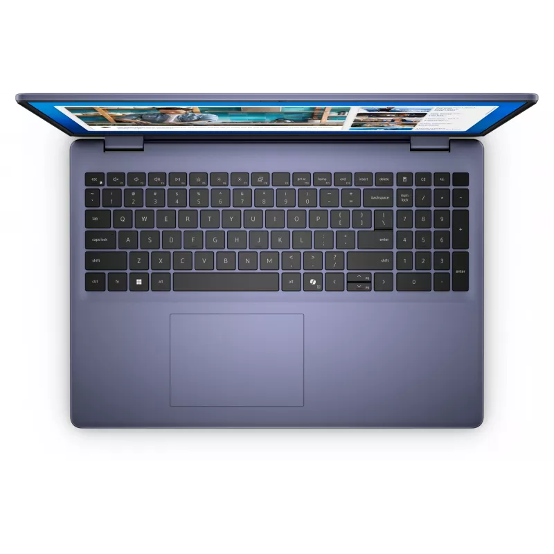 DELL DC16251 Intel Core 7 150U Laptop 40,6 cm (16 cali) Full HD+ 16 GB DDR5-SDRAM 1 TB SSD NVIDIA GeForce MX570A Wi-Fi 6E (802.11ax) Ubuntu Linux UK International Niebieski