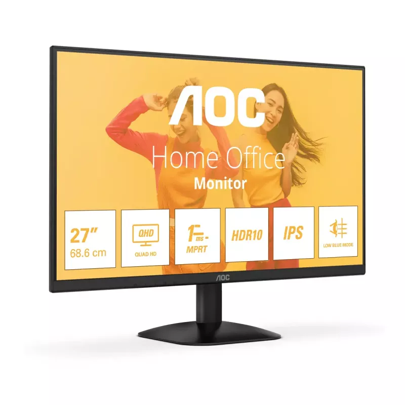 Monitor komputerowy AOC B3 Q27B35E 68.6 cm (27 cali) 2560 x 1440 pikseli Quad HD LED Czarny