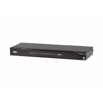 ATEN 8-portowy rozdzielacz HDMI True 4K, HDMI, 8x HDMI, 4096 x 2160 pikseli, Czarny, Metal, 4K Ultra HD