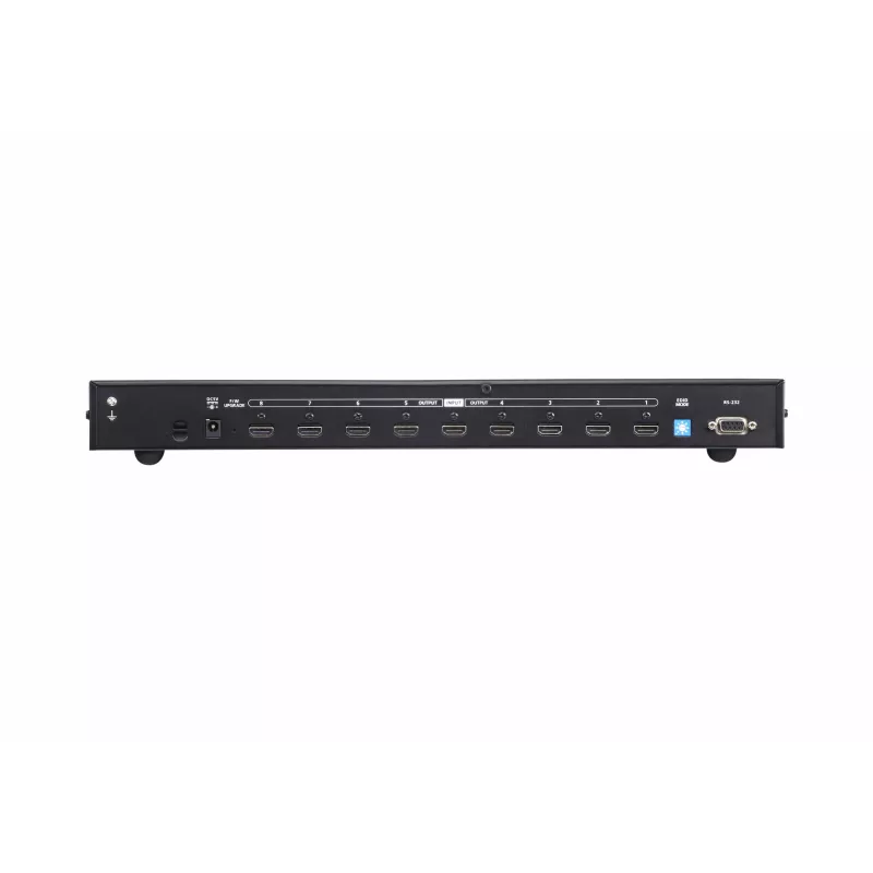 ATEN 8-portowy rozdzielacz HDMI True 4K, HDMI, 8x HDMI, 4096 x 2160 pikseli, Czarny, Metal, 4K Ultra HD