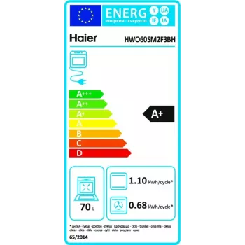 Piekarnik do zabudowy Haier I-Turn Series 2 HWO60SM2F3BH 70L Czarny