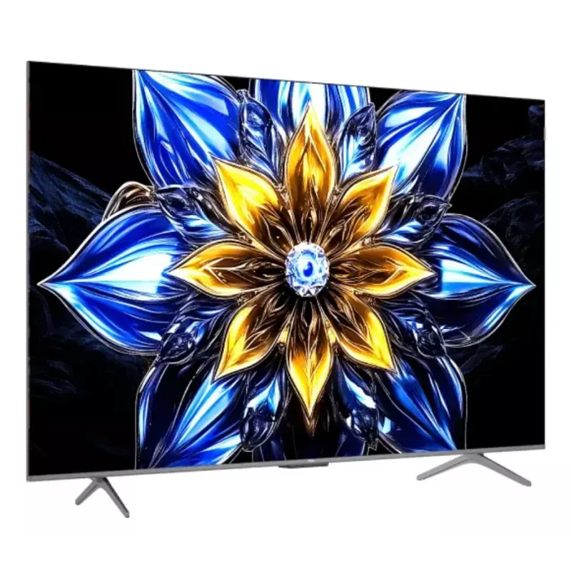 Telewizor TCL 55T8C 55 cali QLED 4K Ultra HD, HDR10, Google TV, 144 Hz, Direct-LED, 4×HDMI 2.1, Bluetooth/Wi‑Fi, Metaliczny