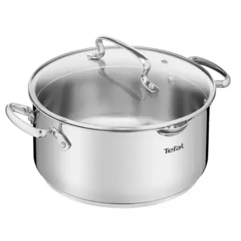 Garnek Tefal DUETTO+ G7194355, 2 l, okrągły, stal nierdzewna, 18 cm