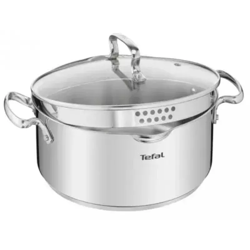 Garnek Tefal DUETTO+ G7194355, 2 l, okrągły, stal nierdzewna, 18 cm
