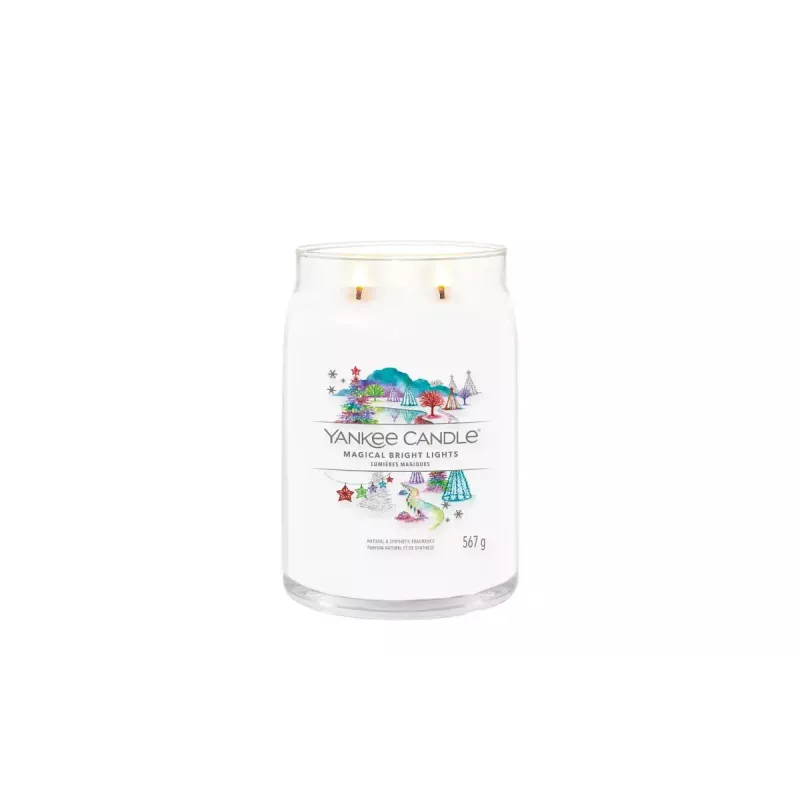 Yankee Candle Signature Magical Bright Lights duża świeca w słoiku, 567 g