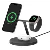 BELKIN Bezprzewodowa podstawka ładująca - Boost Charge Pro - 3-w-1 z Qi2 15 W - Czarna