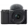 Sony ZV-E10 + E PZ 16-50mm F3.5-5.6 OSS II MILC 24.2 MP CMOS 6000 x 4000 pixels Czarny