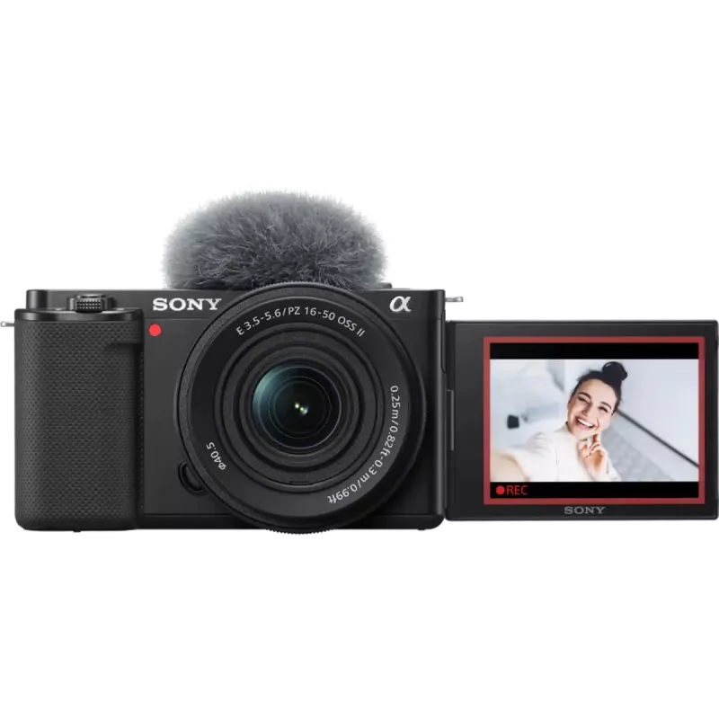 Sony ZV-E10 + E PZ 16-50mm F3.5-5.6 OSS II MILC 24.2 MP CMOS 6000 x 4000 pixels Czarny
