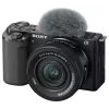 Sony ZV-E10 + E PZ 16-50mm F3.5-5.6 OSS II MILC 24.2 MP CMOS 6000 x 4000 pixels Czarny