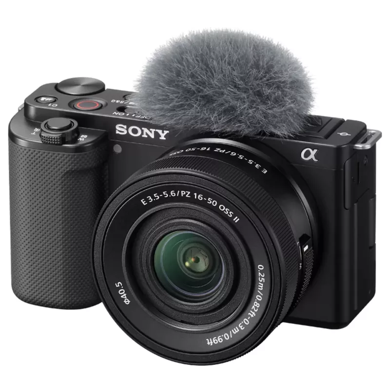 Sony ZV-E10 + E PZ 16-50mm F3.5-5.6 OSS II MILC 24.2 MP CMOS 6000 x 4000 pixels Czarny