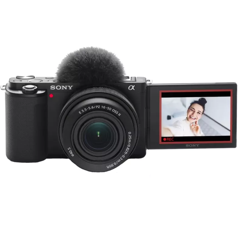 Sony ZV-E10 + E PZ 16-50mm F3.5-5.6 OSS II MILC 24.2 MP CMOS 6000 x 4000 pixels Czarny