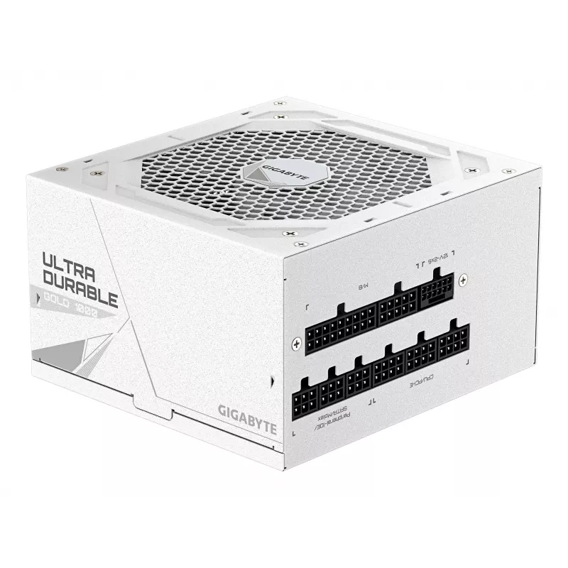 Zasilacz GIGABYTE UD1000GM PG5 V2 1000 W ATX 3.1 w pełni modułowy 80 PLUS Gold biały