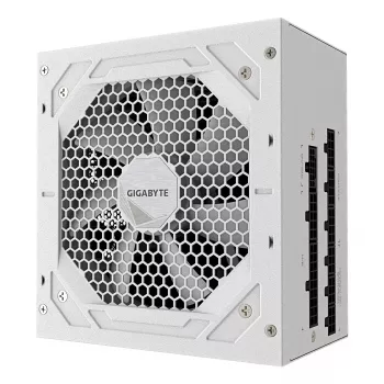 Zasilacz GIGABYTE UD750GM PG5 V2 750W ATX 3.1, 80 PLUS Gold, w pełni modułowy, 8 SATA, 4x (6+2) PCIe, 2x EPS, biały