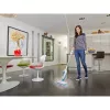 Black & Decker FSMH13E5-QS mop parowy 5w1, 1300 W, przewodowy, zbiornik na wodę 0,38 l, biały/niebieski