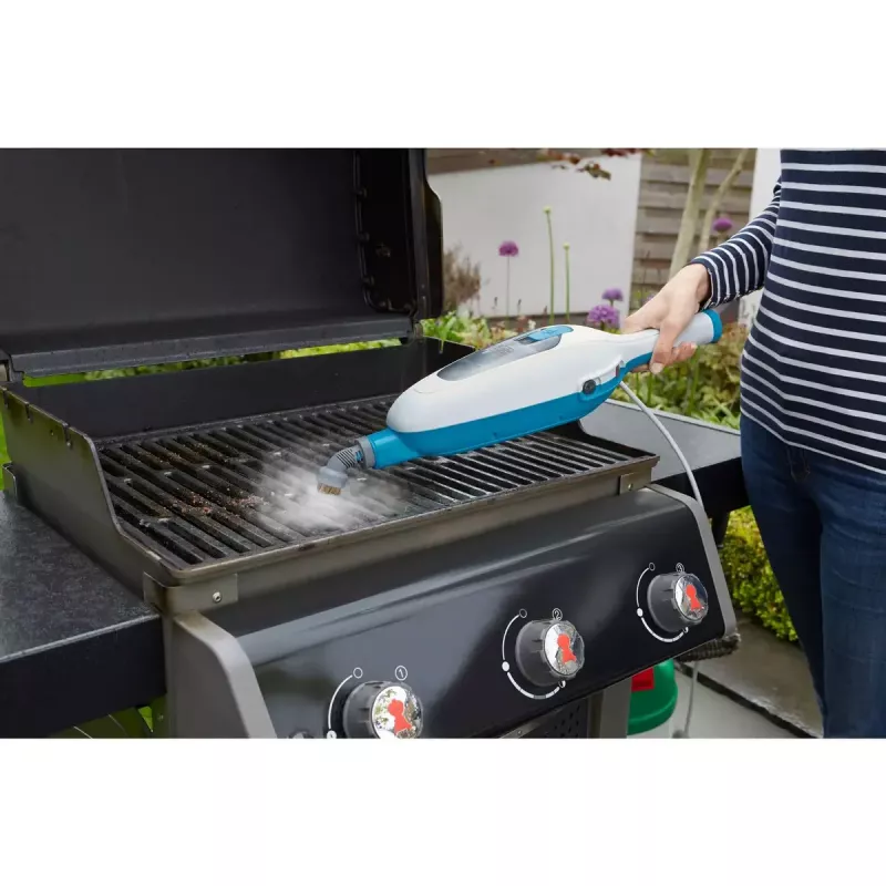 Black & Decker FSMH13E5-QS mop parowy 5w1, 1300 W, przewodowy, zbiornik na wodę 0,38 l, biały/niebieski