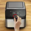 Tefal Easy Fry Mega EY855D10 frytkownica pojedyncza 7,5 l wolnostojąca 2020 W frytkownica na gorące powietrze, czarna, ze stali nierdzewnej