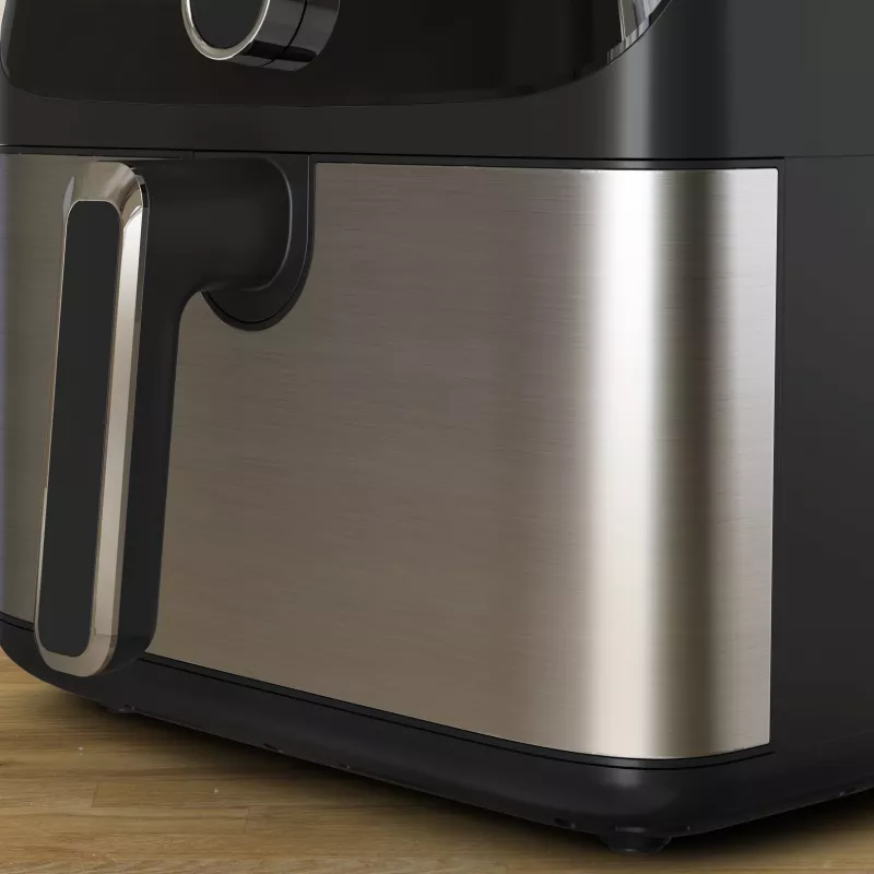 Tefal Easy Fry Mega EY855D10 frytkownica pojedyncza 7,5 l wolnostojąca 2020 W frytkownica na gorące powietrze, czarna, ze stali nierdzewnej