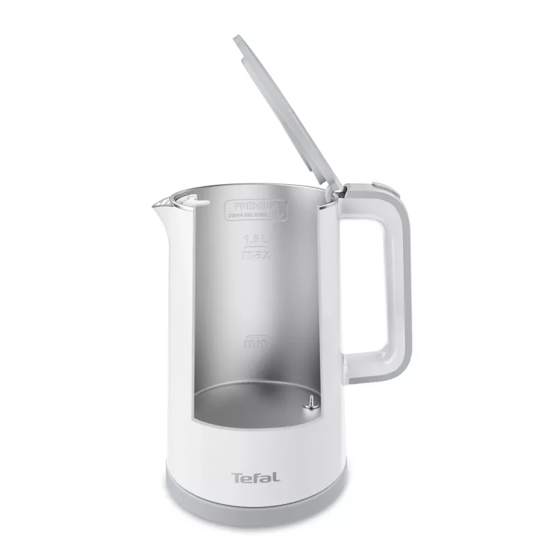 Czajnik elektryczny Tefal KO6931, 1,5 L, 1800 W, biały, 5 ustawień temperatury, utrzymywanie ciepła 30 min