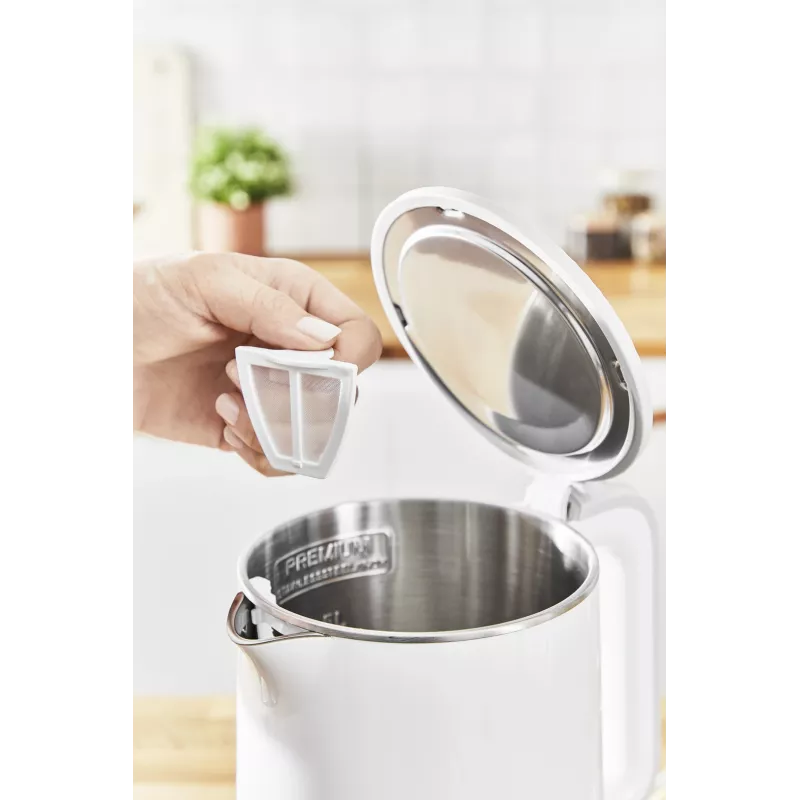 Czajnik elektryczny Tefal KO6931, 1,5 L, 1800 W, biały, 5 ustawień temperatury, utrzymywanie ciepła 30 min