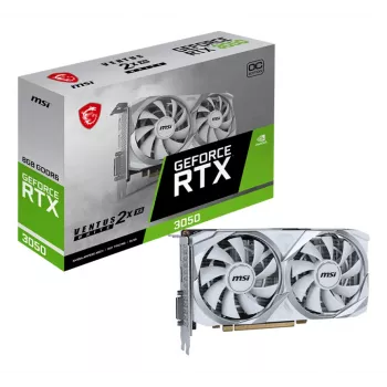 MSI VENTUS RTX 3050 2X XS biały 8G OC NVIDIA GeForce RTX 3050 8 GB GDDR6