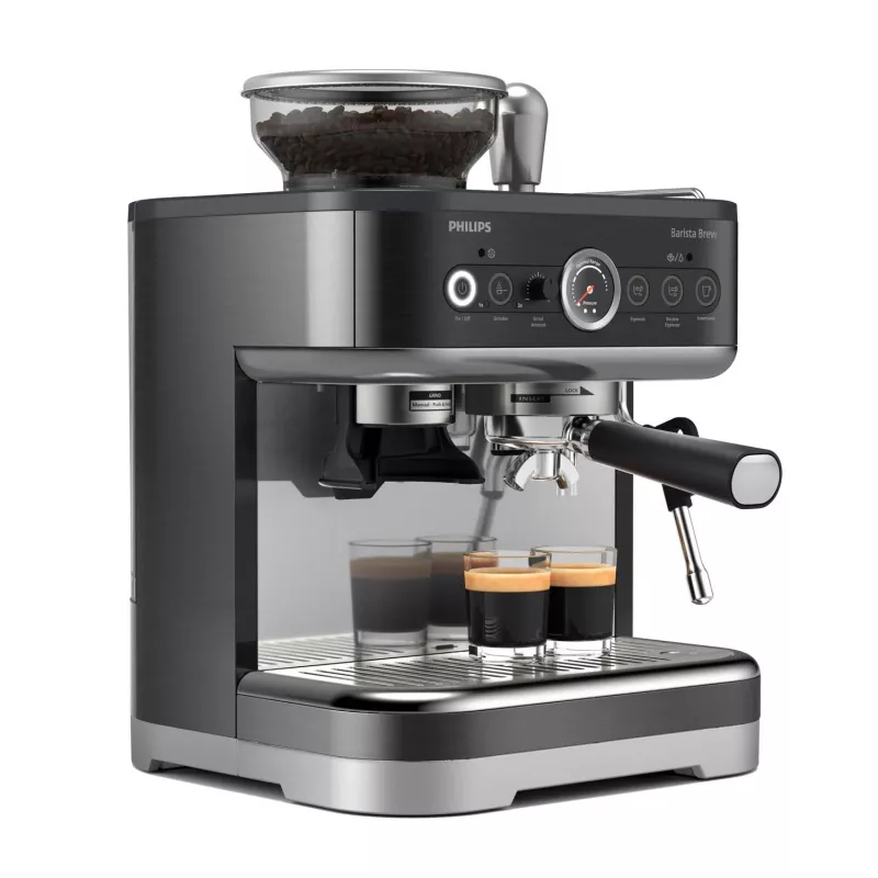 Philips Barista Brew, Ekspres do kawy, 2,3 L, Wbudowany młynek, 1350 W, Czarny