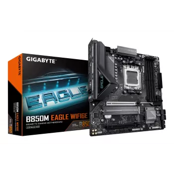 Płyta główna GIGABYTE B850M EAGLE WIFI6E Socket AM5 dla AMD Ryzen 7000/8000/9000, DDR5 do 8200MHz (OC), PCIe 5.0, Wi‑Fi 6E, 2.5 GbE