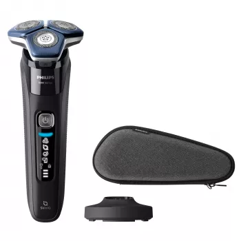 Golarka rotacyjna elektryczna Philips Series 7000 S7886/35 — 3 głowice, Wet & Dry, bateria litowo-jonowa, 60 min pracy, czarna