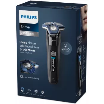 Golarka rotacyjna elektryczna Philips Series 7000 S7886/35 — 3 głowice, Wet & Dry, bateria litowo-jonowa, 60 min pracy, czarna