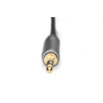 Przewód adaptera audio Digitus DB-510330-010-S 3,5 mm na RCA 1 m Czarny