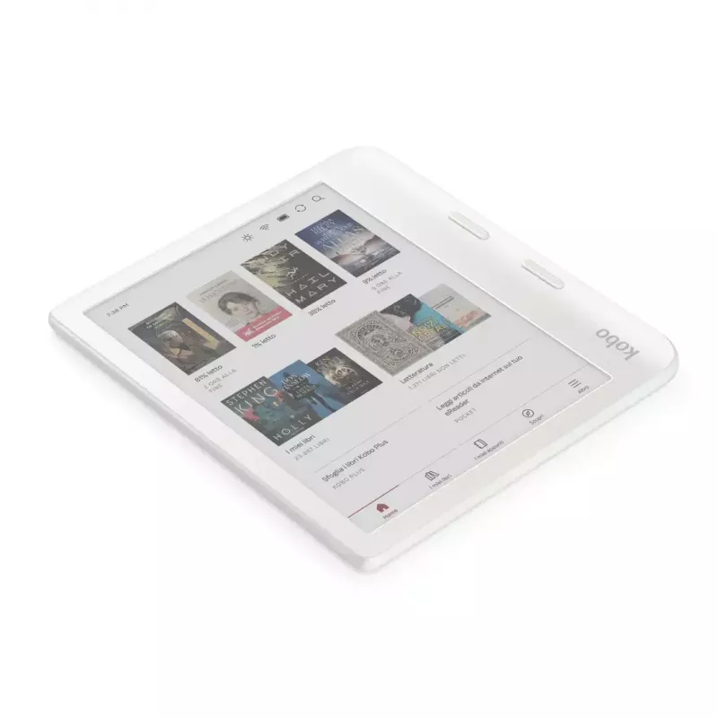 Czytnik e-booków Kobo Libra Colour 7 cali E Ink Kaleido, 32 GB, Wi‑Fi, Bluetooth, Wodoodporny, Biały