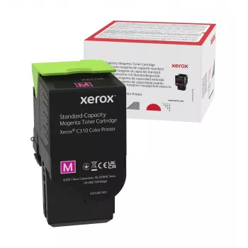 Xerox Oryginalny ® kasetka z tonerem magenta o standardowej pojemności do drukarki kolorowej Xerox C310 / urządzenia wielofunkcyjnego kolorowego Xerox C315 (2000 stron) - 006R04358