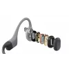 Headset Shokz OpenSwim Pro — otwarty przewodnictwo kostne bezprzewodowy zestaw słuchawkowy, IP68 wodoodporny, Bluetooth 5.4, 32 GB, 9 h odtwarzania, szary