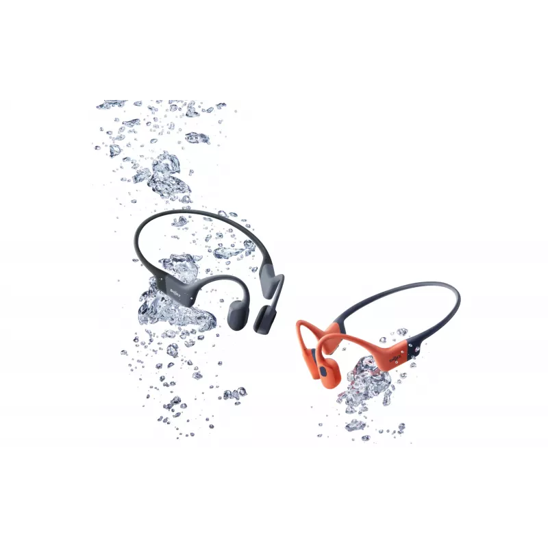 Headset Shokz OpenSwim Pro — otwarty przewodnictwo kostne bezprzewodowy zestaw słuchawkowy, IP68 wodoodporny, Bluetooth 5.4, 32 GB, 9 h odtwarzania, szary
