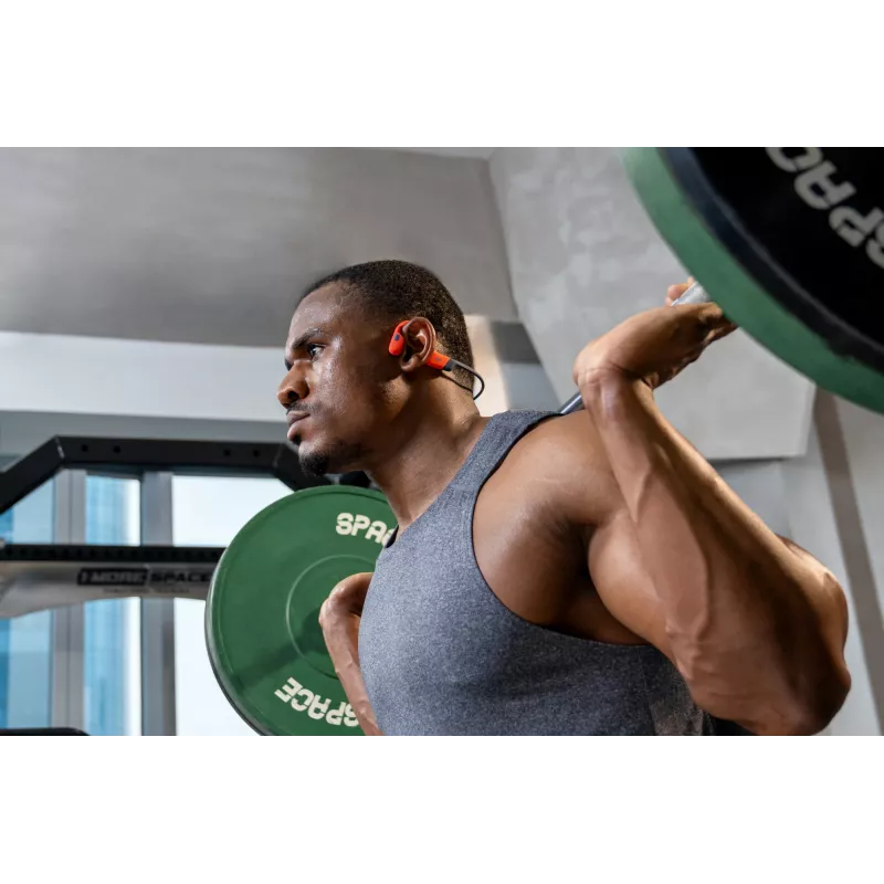 Headset Shokz OpenSwim Pro — otwarty przewodnictwo kostne bezprzewodowy zestaw słuchawkowy, IP68 wodoodporny, Bluetooth 5.4, 32 GB, 9 h odtwarzania, szary
