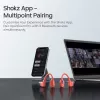 Headset Shokz OpenSwim Pro — otwarty przewodnictwo kostne bezprzewodowy zestaw słuchawkowy, IP68 wodoodporny, Bluetooth 5.4, 32 GB, 9 h odtwarzania, szary