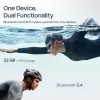 Headset Shokz OpenSwim Pro — otwarty przewodnictwo kostne bezprzewodowy zestaw słuchawkowy, IP68 wodoodporny, Bluetooth 5.4, 32 GB, 9 h odtwarzania, szary