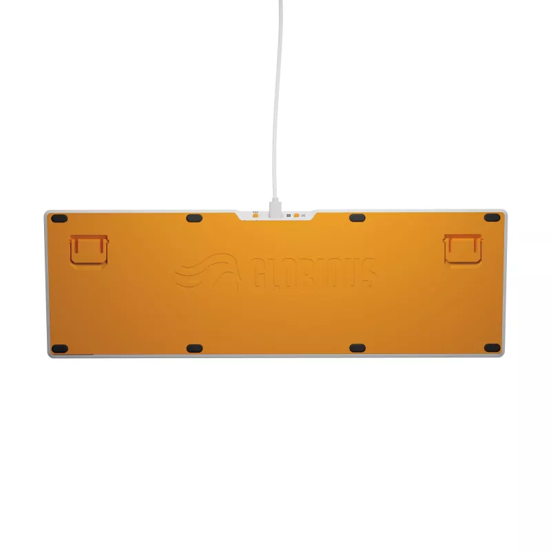 Mechaniczna pełnowymiarowa (100%) klawiatura przewodowa GLORIOUS GMMK 3 HE — biała, USB, QWERTY, RGB