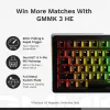 Mechaniczna pełnowymiarowa (100%) klawiatura przewodowa GLORIOUS GMMK 3 HE — biała, USB, QWERTY, RGB