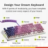 Mechaniczna pełnowymiarowa (100%) klawiatura przewodowa GLORIOUS GMMK 3 HE — biała, USB, QWERTY, RGB