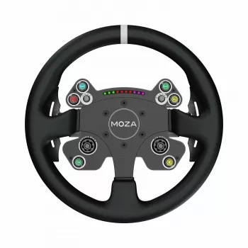 Moza Racing CS V2P Dual Clutch Steering Wheel, Kierownica, PC, Przewodowa, USB, Czarna, Aluminium