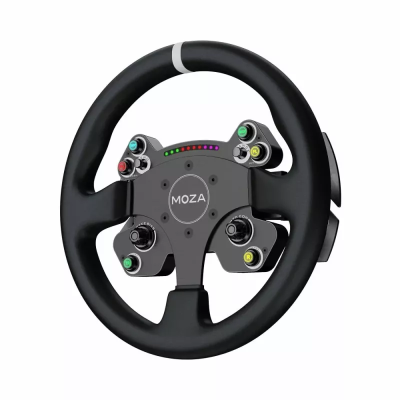 Moza Racing CS V2P Dual Clutch Steering Wheel, Kierownica, PC, Przewodowa, USB, Czarna, Aluminium