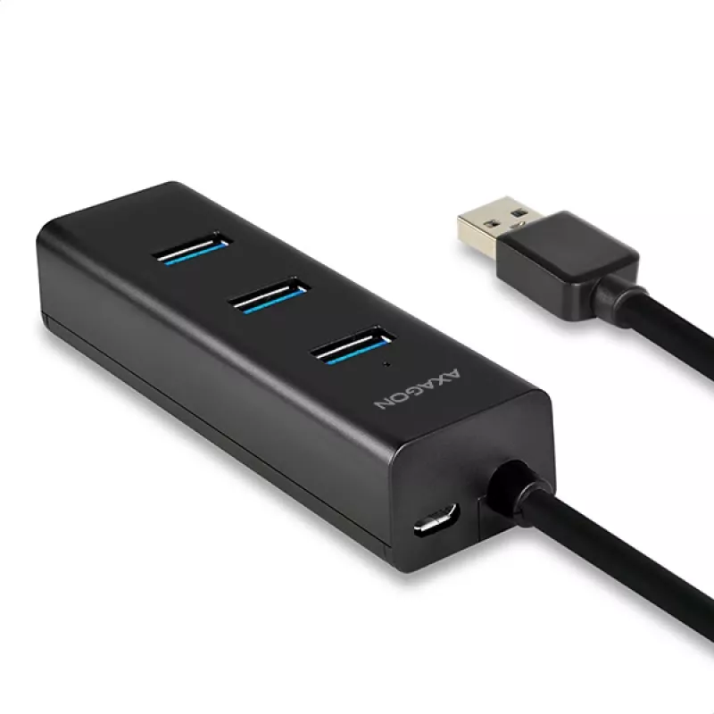 Axagon HUE-S2BP 4x USB 3.0 CHARGING hub z kablem 1,2 m w zestawie z zasilaczem AC