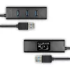 Axagon HUE-S2BP 4x USB 3.0 CHARGING hub z kablem 1,2 m w zestawie z zasilaczem AC