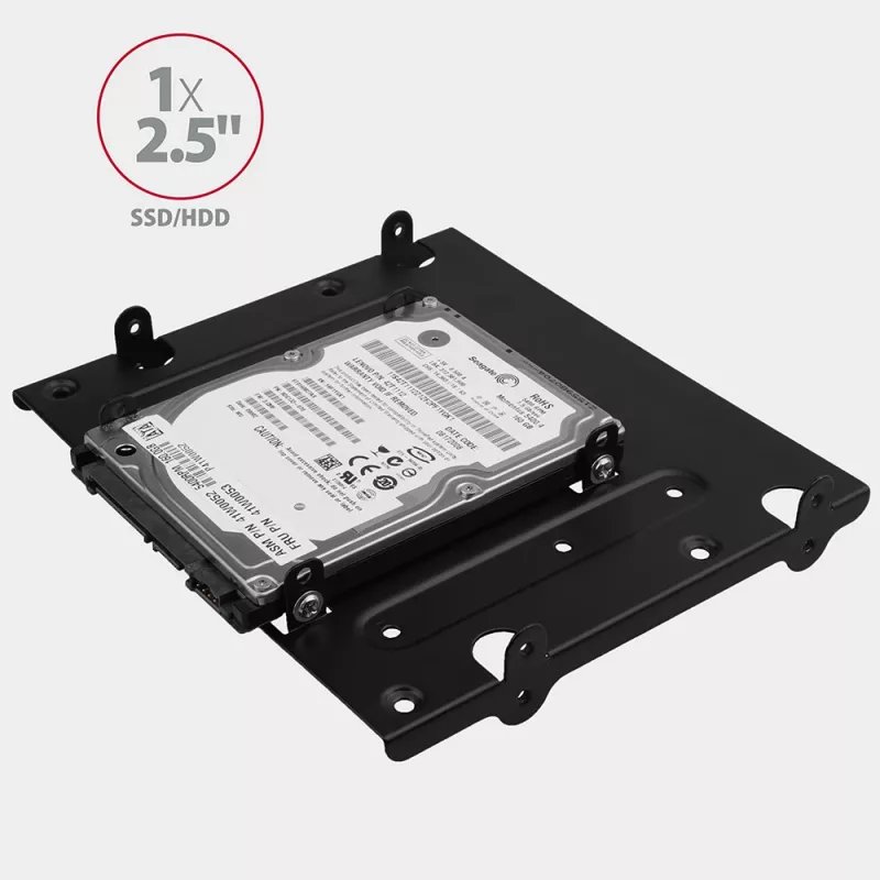 Axagon RHD-435 uchwyt na 4x dysk 2,5 cala lub 2x dysk 2,5 cala HDD/SSD i 1x dysk 3,5 cala HDD w zatoce 5,25 cala, metal