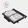 Axagon RHD-435 uchwyt na 4x dysk 2,5 cala lub 2x dysk 2,5 cala HDD/SSD i 1x dysk 3,5 cala HDD w zatoce 5,25 cala, metal