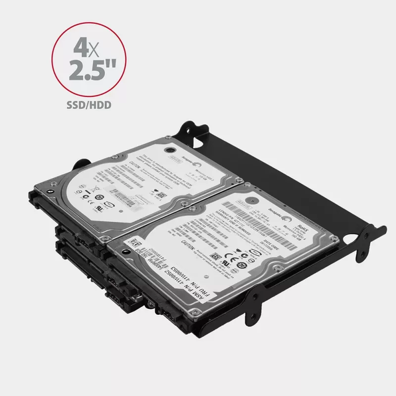 Axagon RHD-435 uchwyt na 4x dysk 2,5 cala lub 2x dysk 2,5 cala HDD/SSD i 1x dysk 3,5 cala HDD w zatoce 5,25 cala, metal