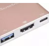 Przejściówka wideo USB-C na HDMI SILVERSTONE EP08 (USB‑C 3.1, HDMI) Różowa